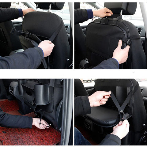 PU Leather Car Seat Travel Storage