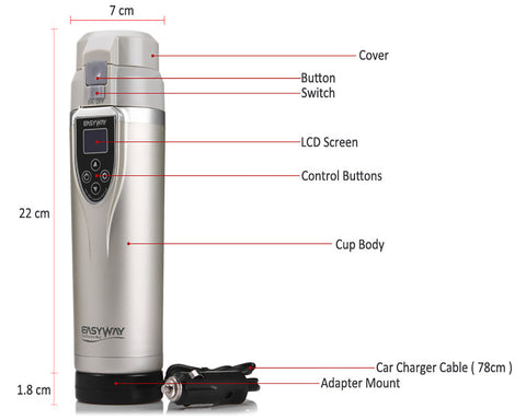 Trendy Handy Car Auto Heating Cup